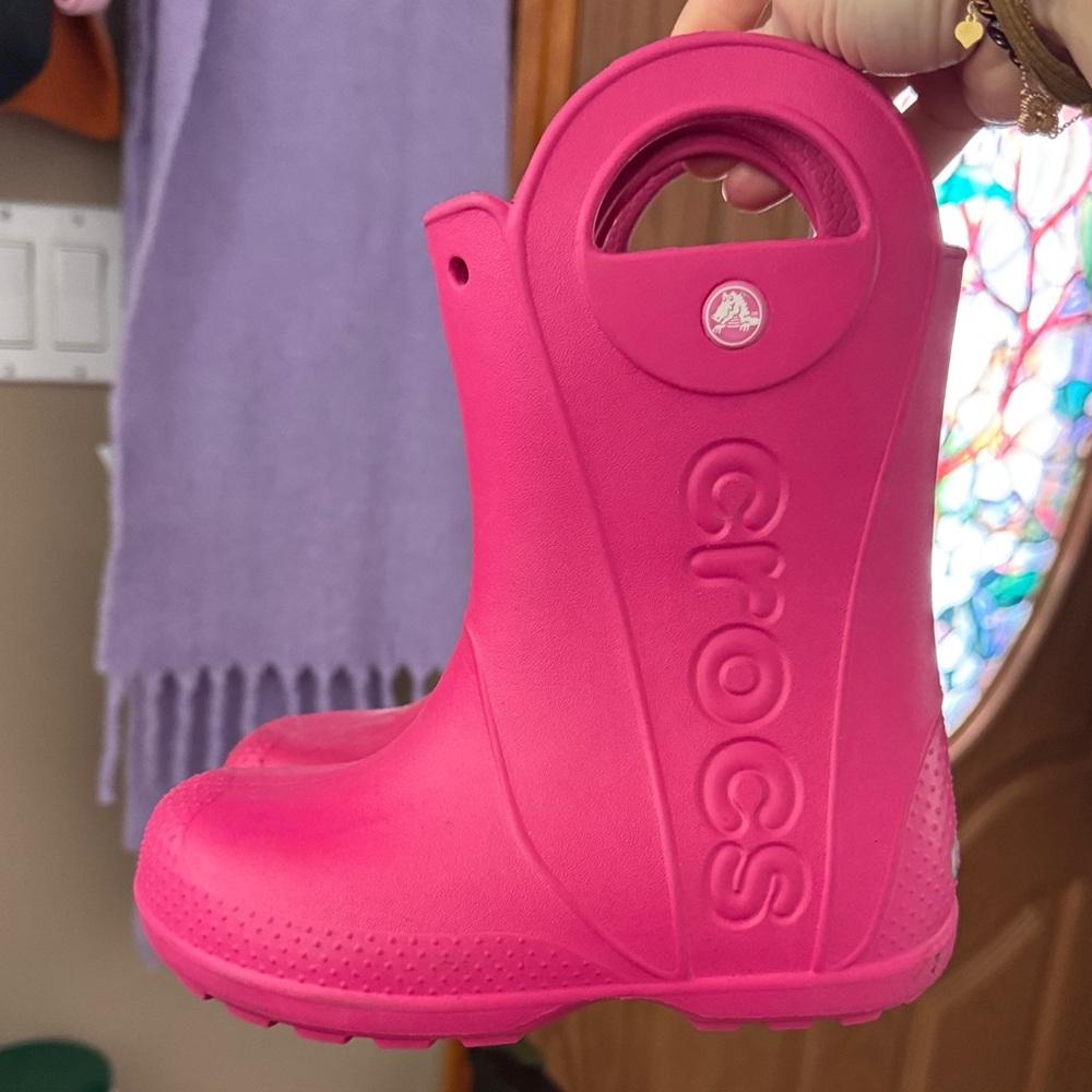 CROCS Kids Pink Boots